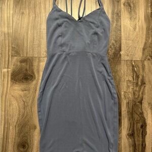 Windsor Dusty Blue Spaghetti Strap Dress